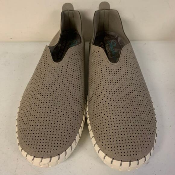 Skechers Women’s Size 7.5 Espadrilles Casual Slip On Sneakers, Taupe - Picture 2 of 8